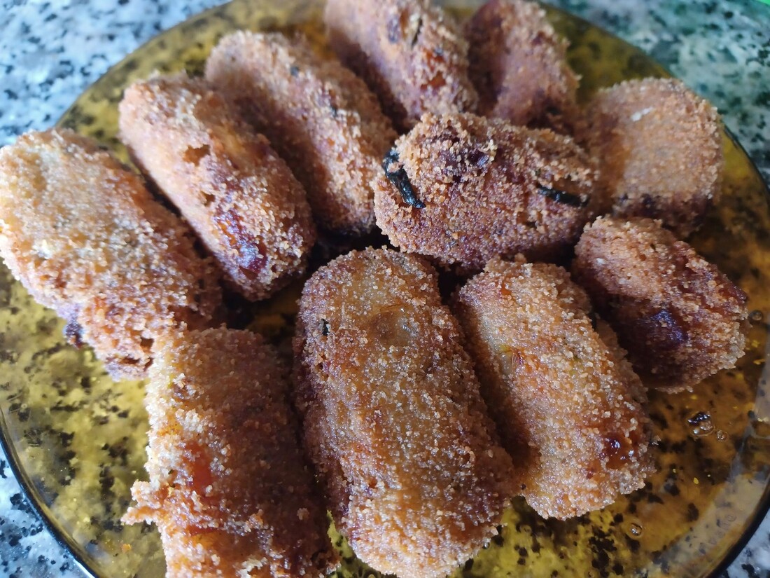 Croquetas veganas de boniato y calabacín