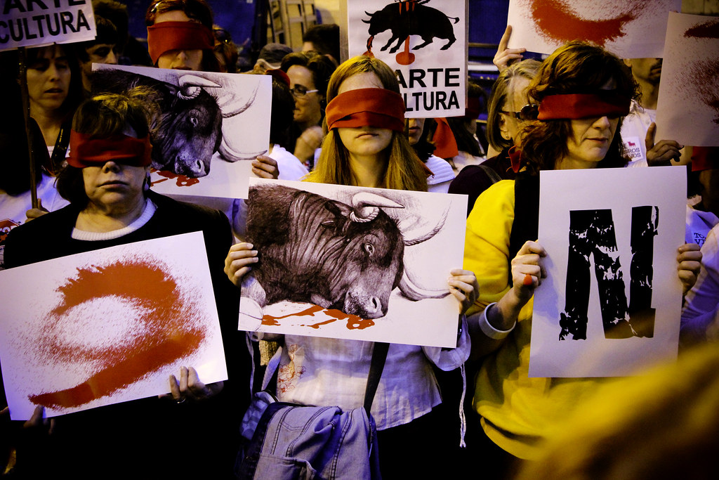 Acción contra la tauromaquia en Valencia