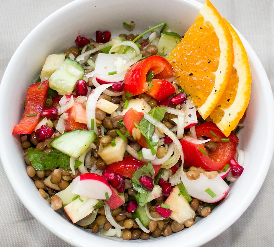 Ensalada de lentejas