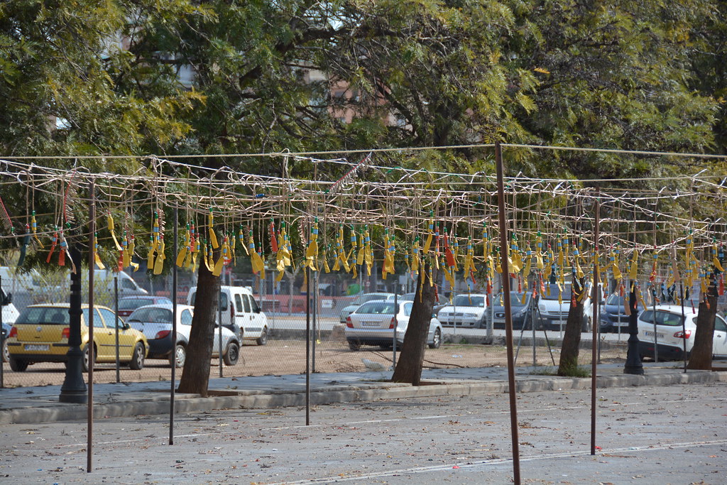 Protesta contra la primera mascletà de Madrid
