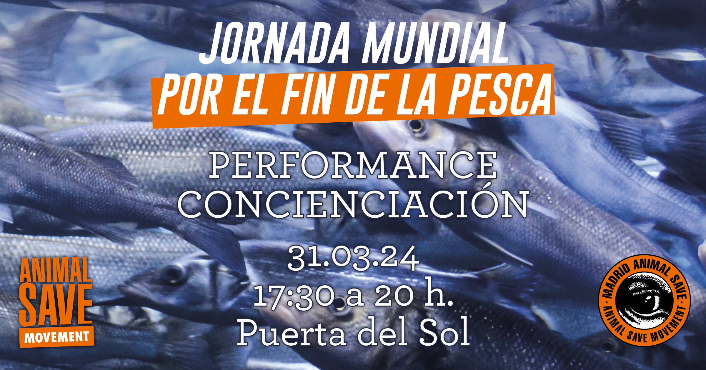 Jornada por el fin de la pesca y la piscicultura este domingo en Madrid