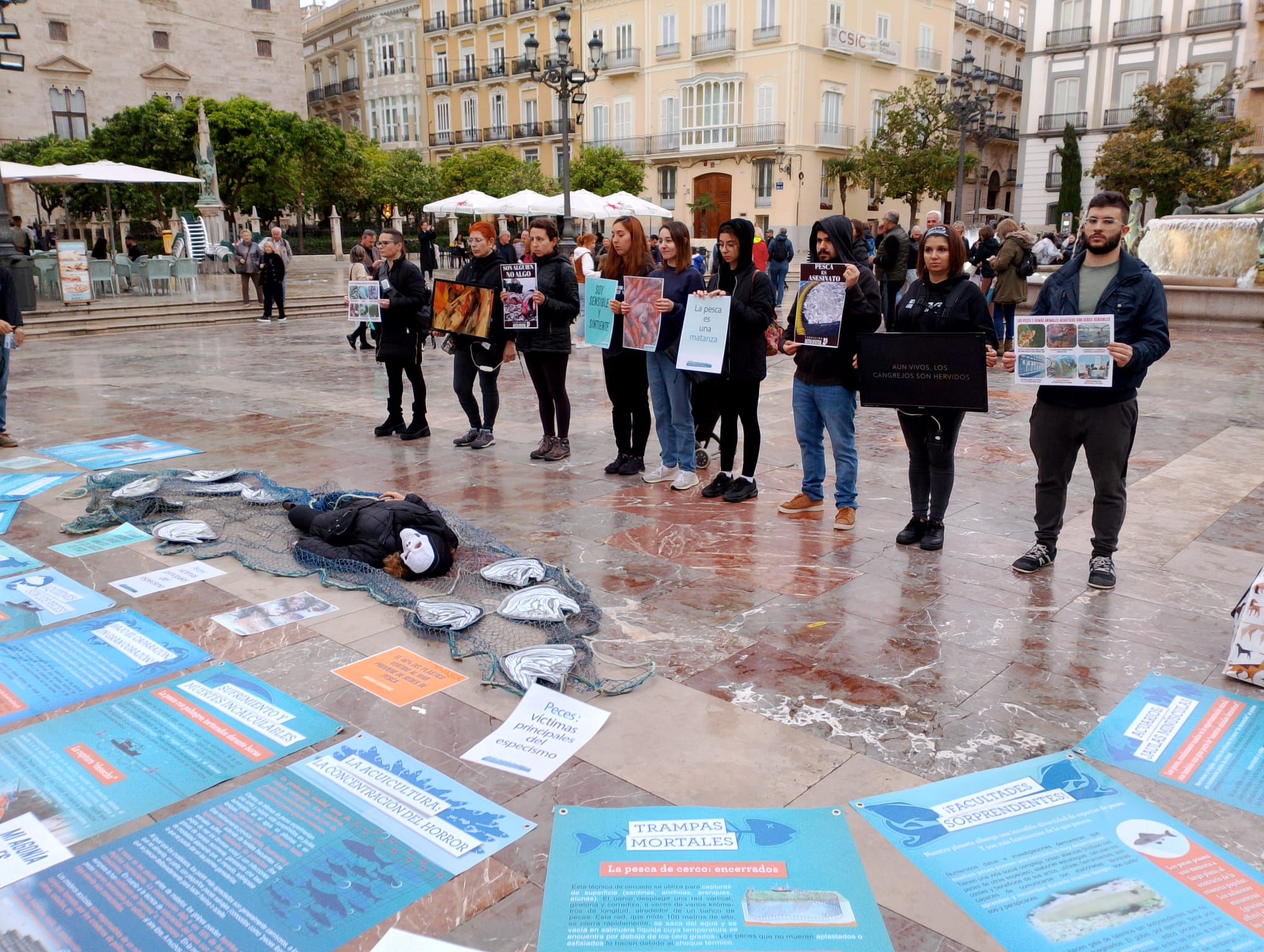 Protesta contra la pesca en Valencia