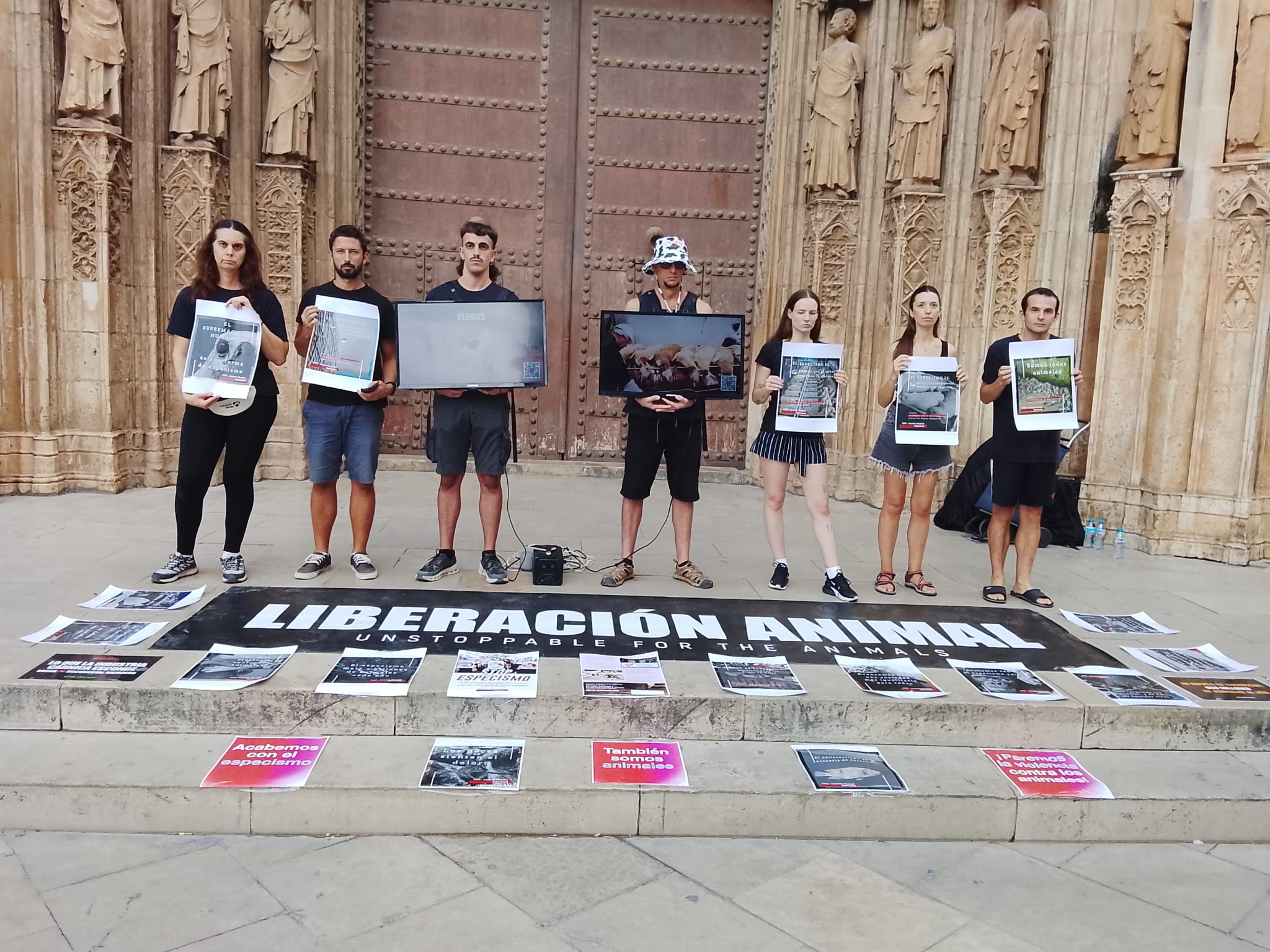 Línea silenciosa por el fin del especismo en Valencia
