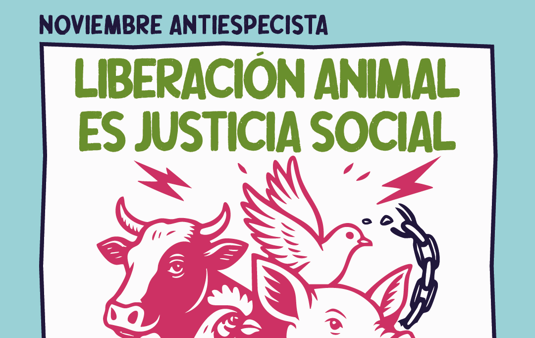 Cartel de la manifestación por el Día Mundial del Veganismo en Madrid