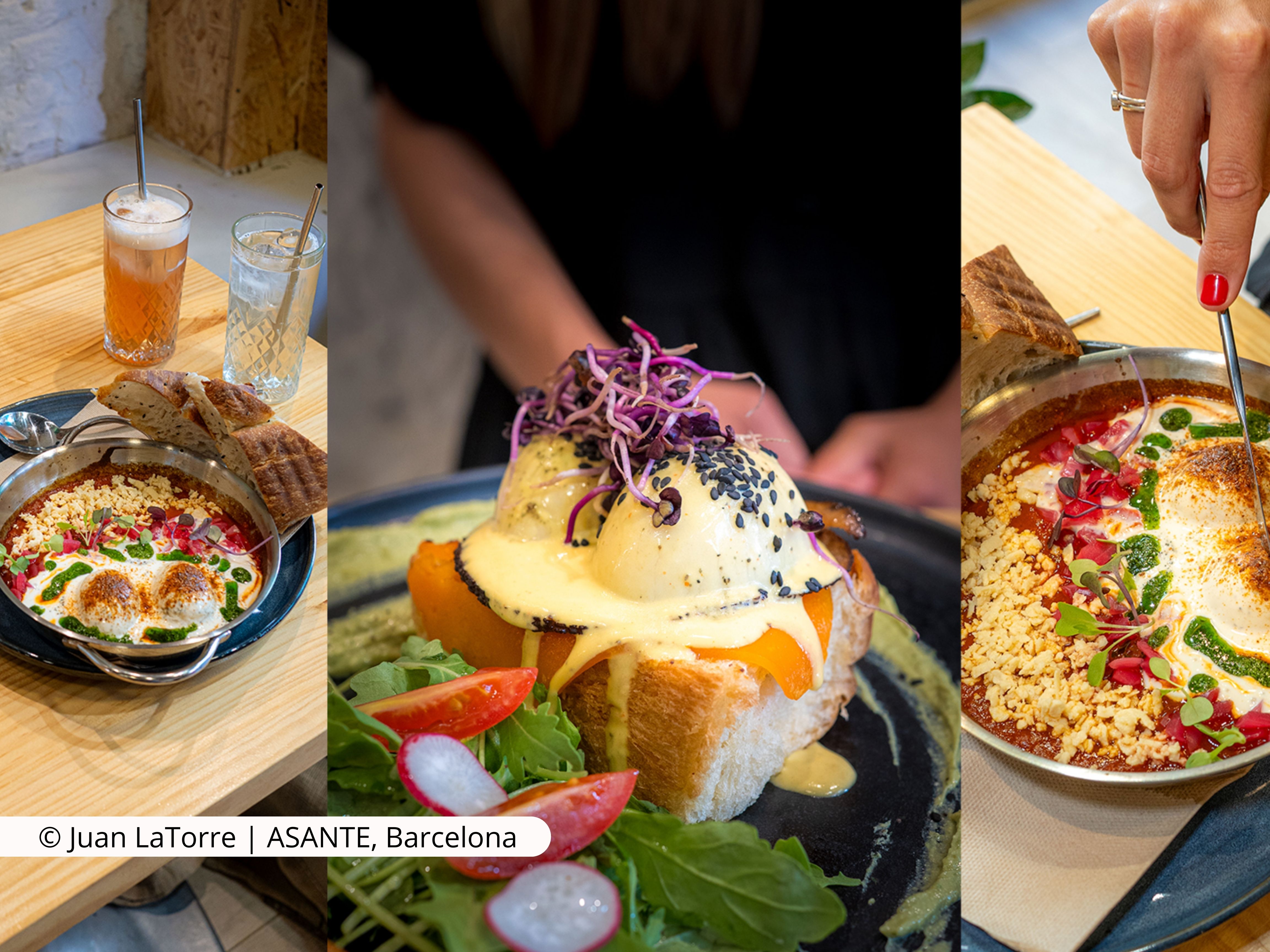 Varios platos del restaurante Asante (Barcelona)