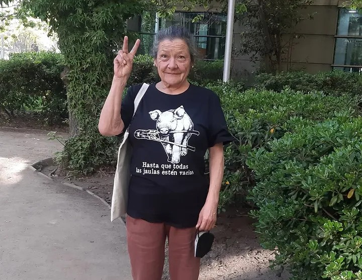 Sandra Manríquez, vegana a los 78 años